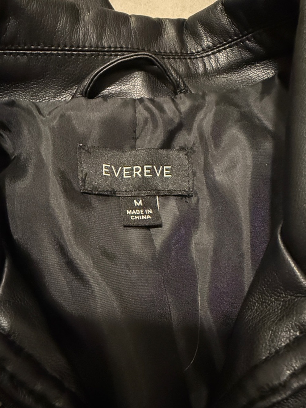 Evereve Black Faux Leather Short-Sleeve Zip Front Jacket - Picture 2 of 6